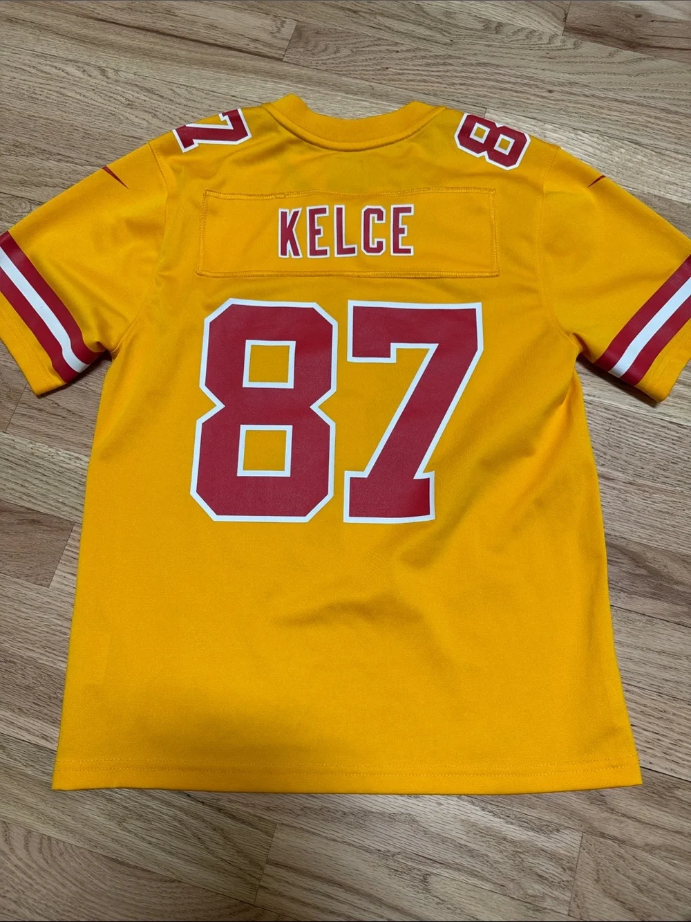 Nike Kids' NFL Chiefs Kelce #87 Yellow Football Jersey